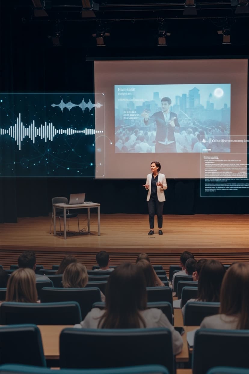 Transcrição e análise de aulas e eventos