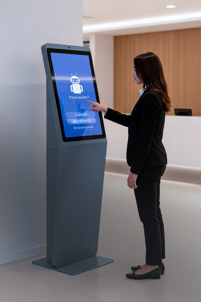 Totem com Bot de Atendimento